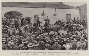 Het proces van de leiders van het Hervormingscomité in Pretoria door Frank Dadd